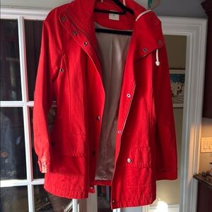 GAP Red Utility Jacket Weather-Resistant Casual